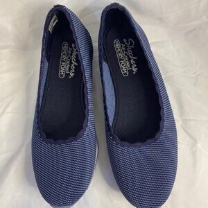 Skechers Women's Knit Ballet Flats/shoes, size 9.5 in Blue
